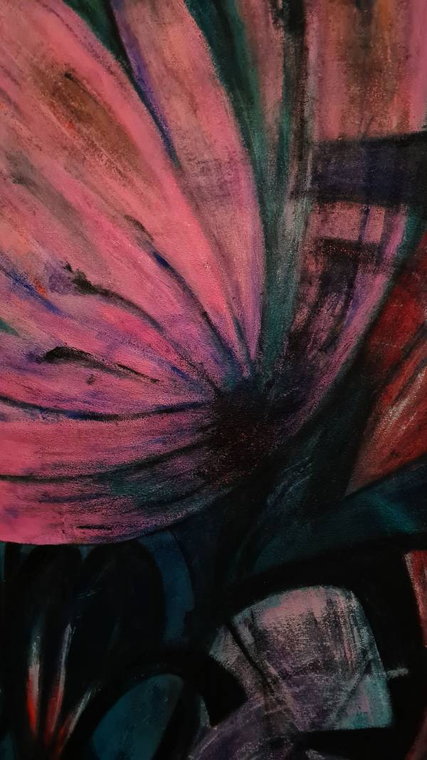 Wild tulipan Abstract Painting Claudia De La Hoz - Subjektiv.art
