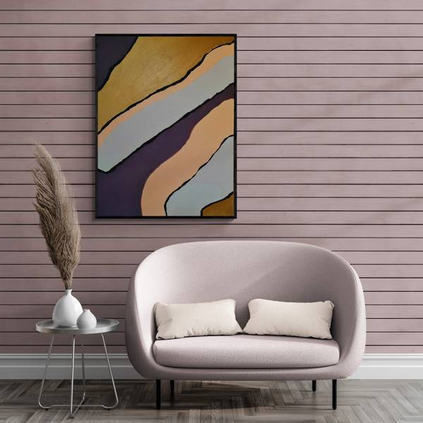 Waves Abstract Painting Claudia De La Hoz - Subjektiv.art