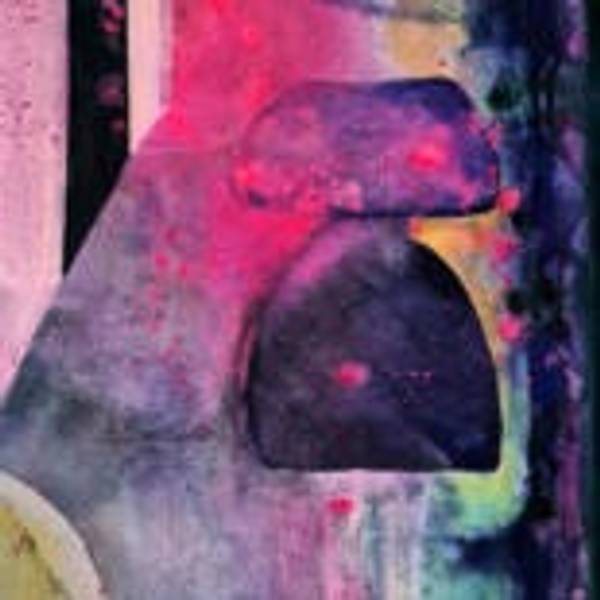 La jeune fille Expressive and gestural Painting Claudia De La Hoz - Subjektiv.art