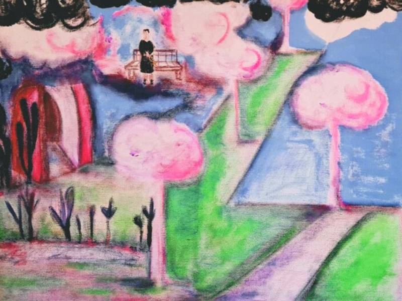 Une porte vers... Abstract Painting Claudia De La Hoz - Subjektiv.art