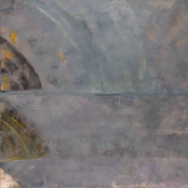 Fire on the sea Abstract Painting Claudia De La Hoz - Subjektiv.art