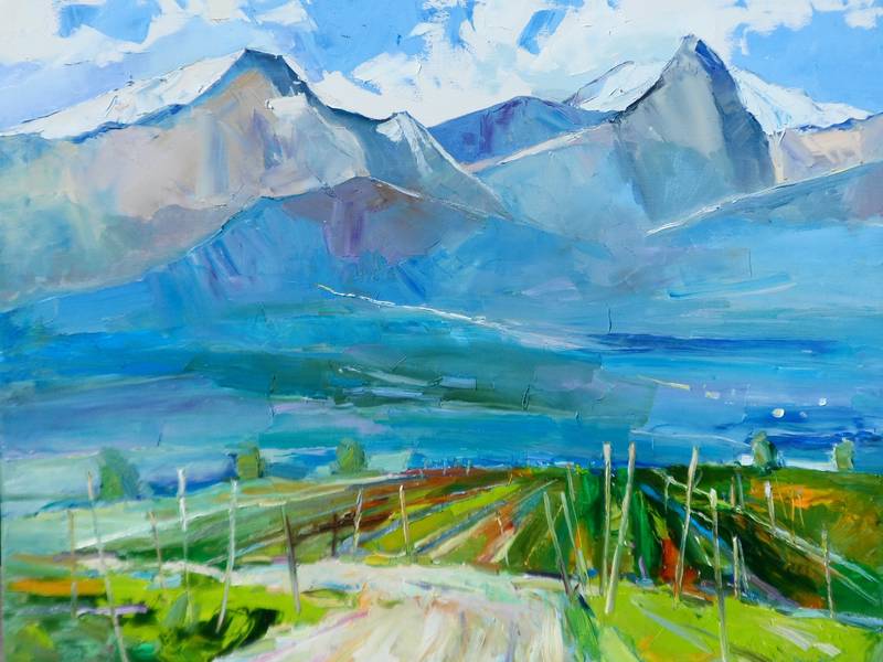 Alps Impressionistic Painting Yehor Dulin - Subjektiv.art