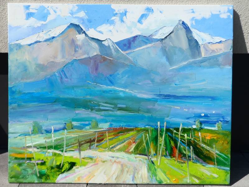 Alps Impressionistic Painting Yehor Dulin - Subjektiv.art