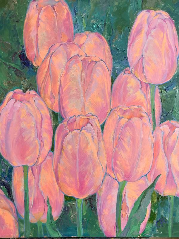 Tulips in the rain  - Subjektiv.art