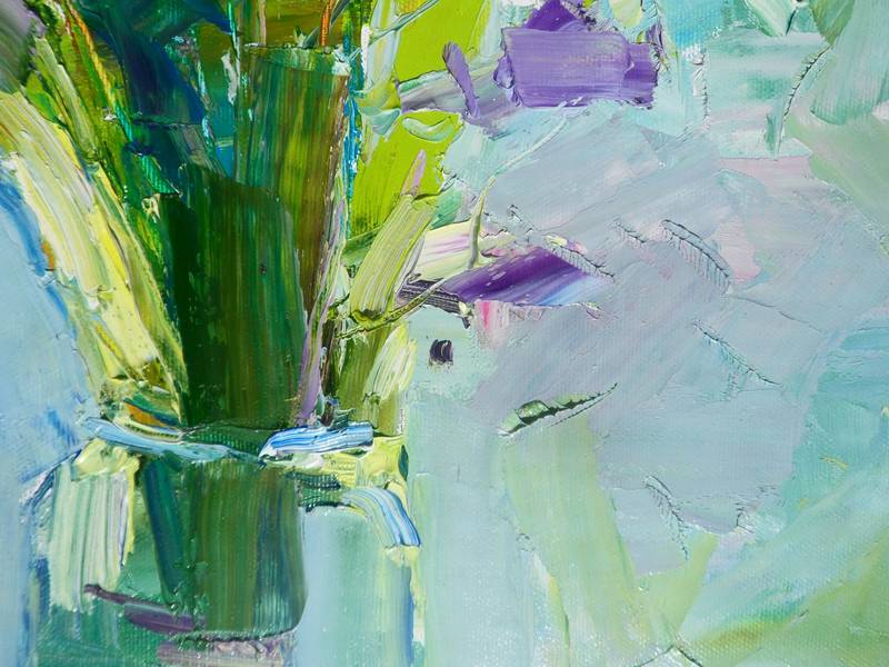 Wildflowers Impressionistic Painting Yehor Dulin - Subjektiv.art