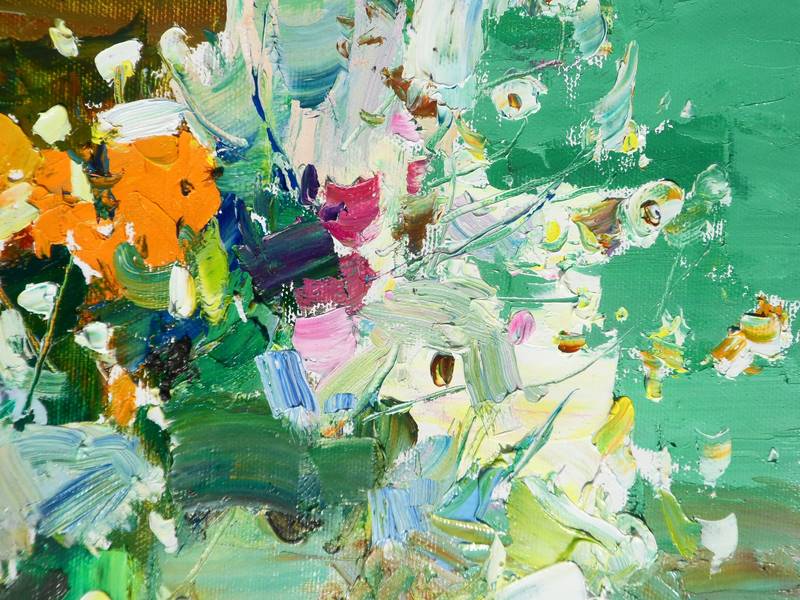 Wildflowers Impressionistic Painting Yehor Dulin - Subjektiv.art