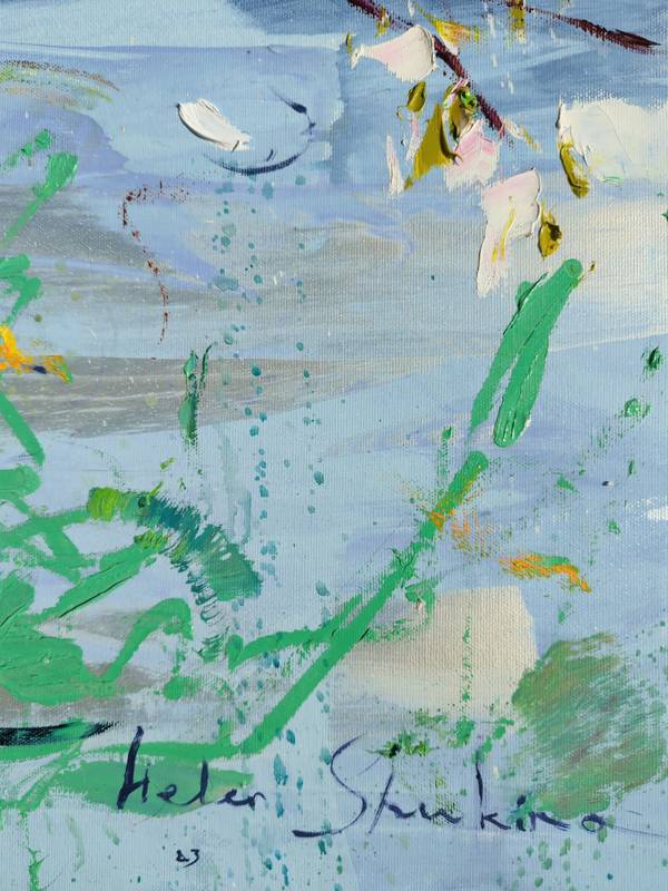 "Apple tree blossoms" Impressionistic Painting Helen Shukina - Subjektiv.art