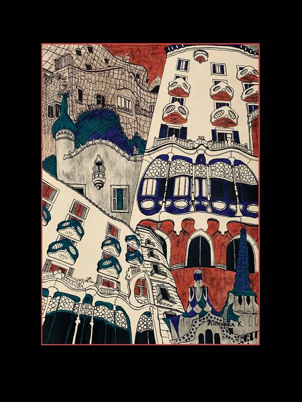 Space versions. Barcelona Fine Art Painting Katerina Lipovka - Subjektiv.art