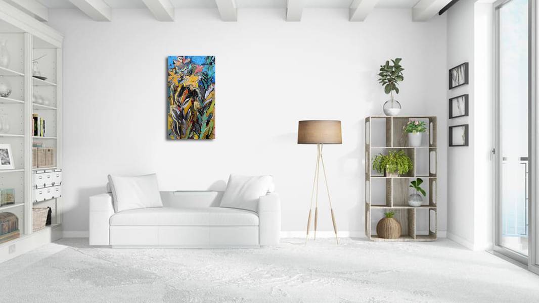 Flowers. Lilies Impressionistic Painting Artem Andreichuk - Subjektiv.art