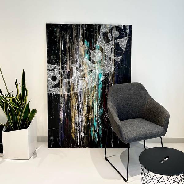 Reflection Abstract Painting Natalia Revoniuk - Subjektiv.art