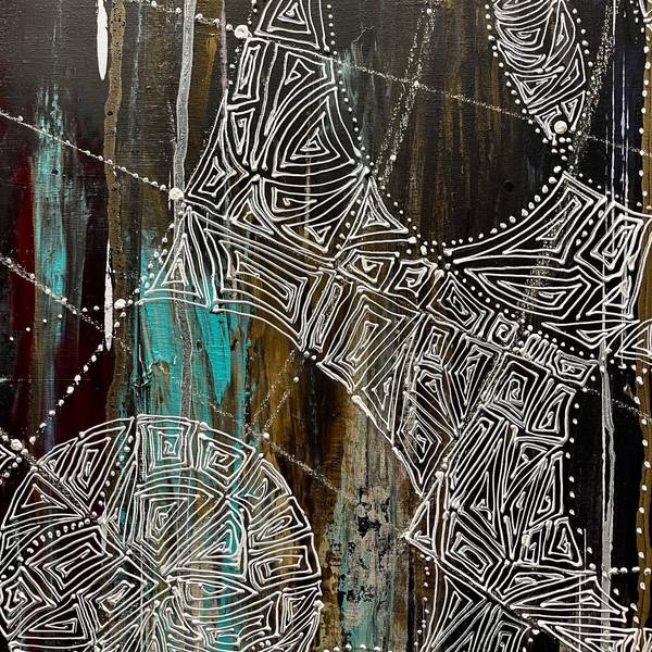 Reflection Abstract Painting Natalia Revoniuk - Subjektiv.art
