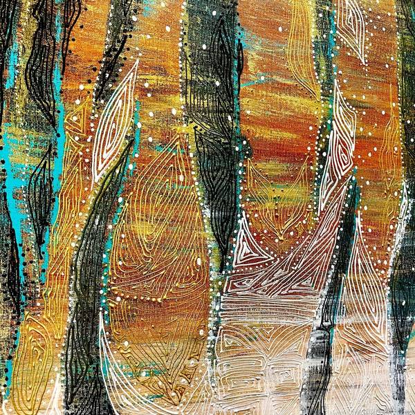 The Tiger Abstract Painting Natalia Revoniuk - Subjektiv.art