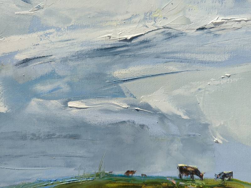"Heavenly spaces" Impressionistic Painting Helen Shukina - Subjektiv.art