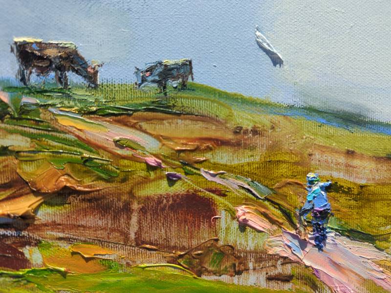"Heavenly spaces" Impressionistic Painting Helen Shukina - Subjektiv.art
