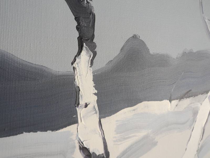 Past and present Expressive and gestural Painting Yehor Dulin - Subjektiv.art
