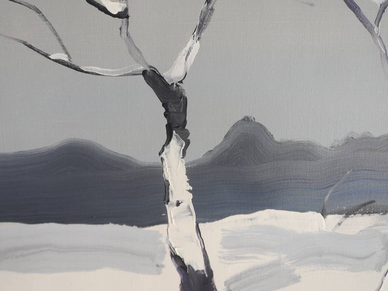 Past and present Expressive and gestural Painting Yehor Dulin - Subjektiv.art