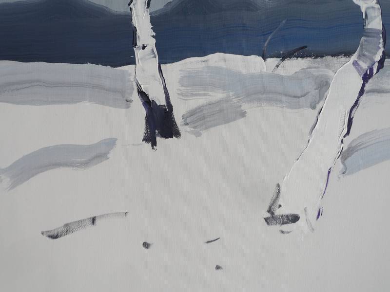 Past and present Expressive and gestural Painting Yehor Dulin - Subjektiv.art