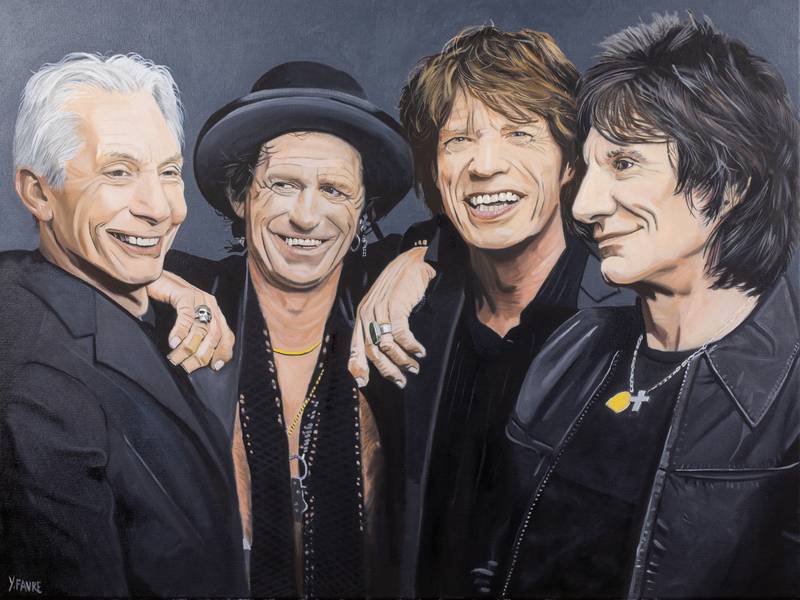 Bigger band Photorealistic Painting Yvan Favre - Subjektiv.art