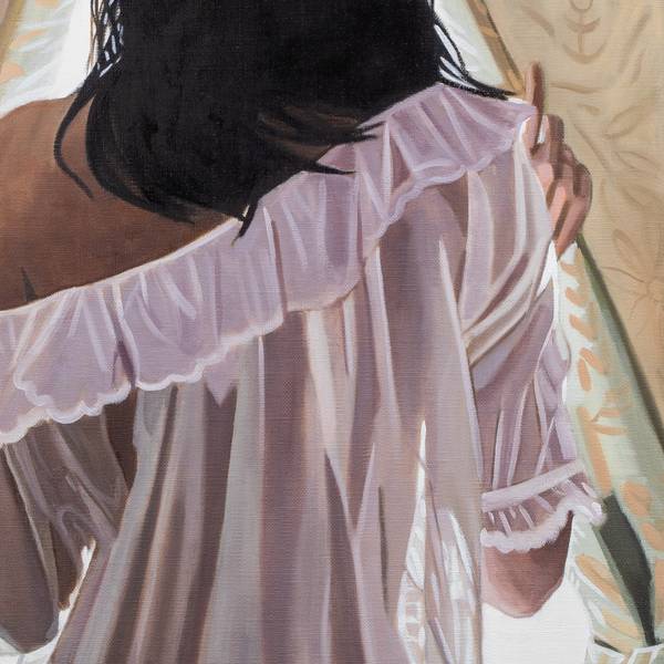 Michelle Photorealistic Painting Yvan Favre - Subjektiv.art