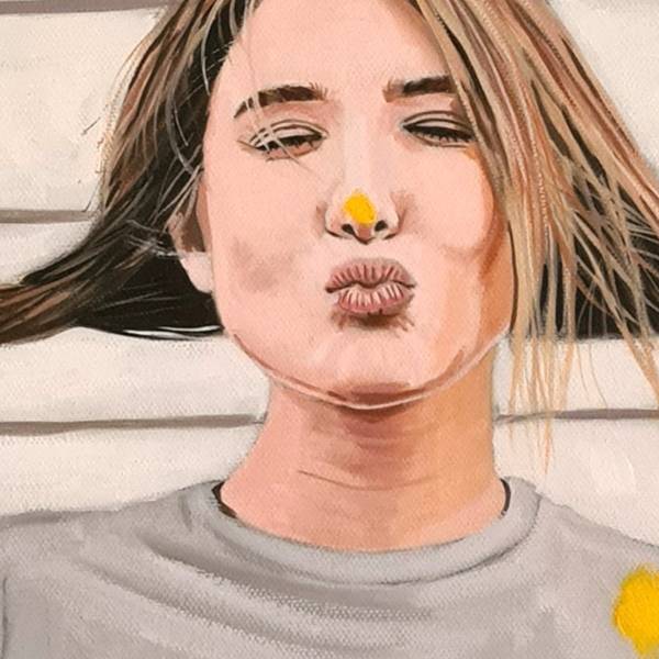Girls just want to have fun Photorealistic Painting Yvan Favre - Subjektiv.art