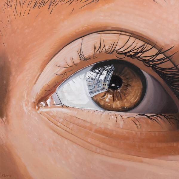 Focus Photorealistic Painting Yvan Favre - Subjektiv.art