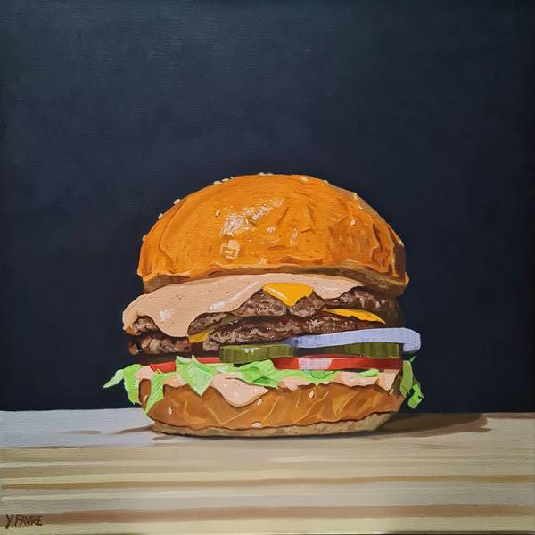 Yum yum Photorealistic Painting Yvan Favre - Subjektiv.art