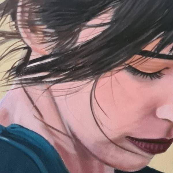 Sorrow Photorealistic Painting Yvan Favre - Subjektiv.art