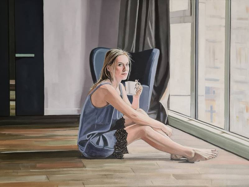 Morning Photorealistic Painting Yvan Favre - Subjektiv.art