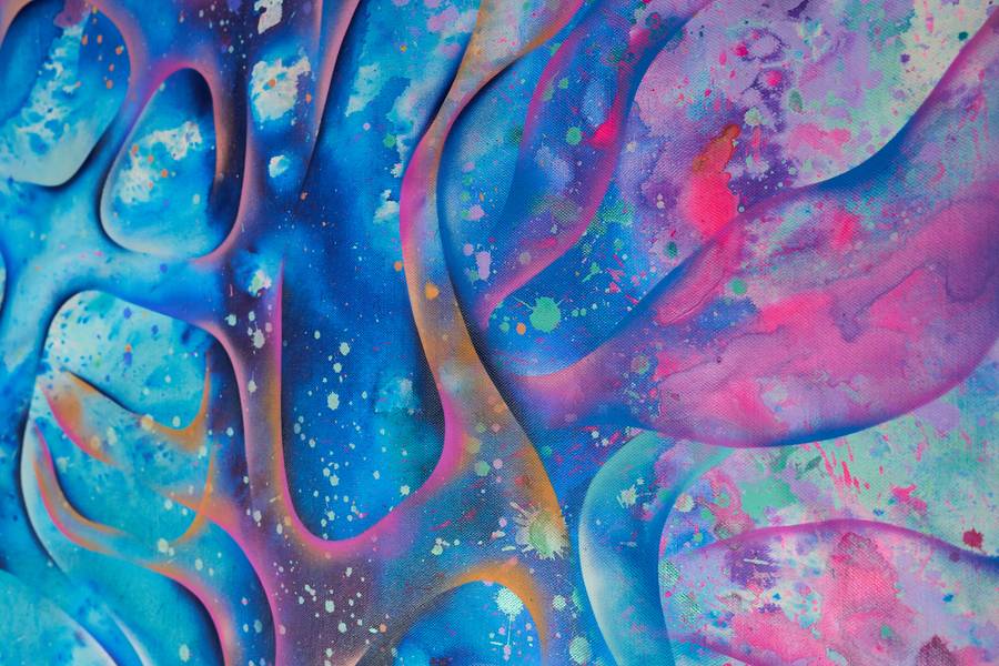 Within cells interlinked Fine Art Mixed media Elnara Nasirli - Subjektiv.art