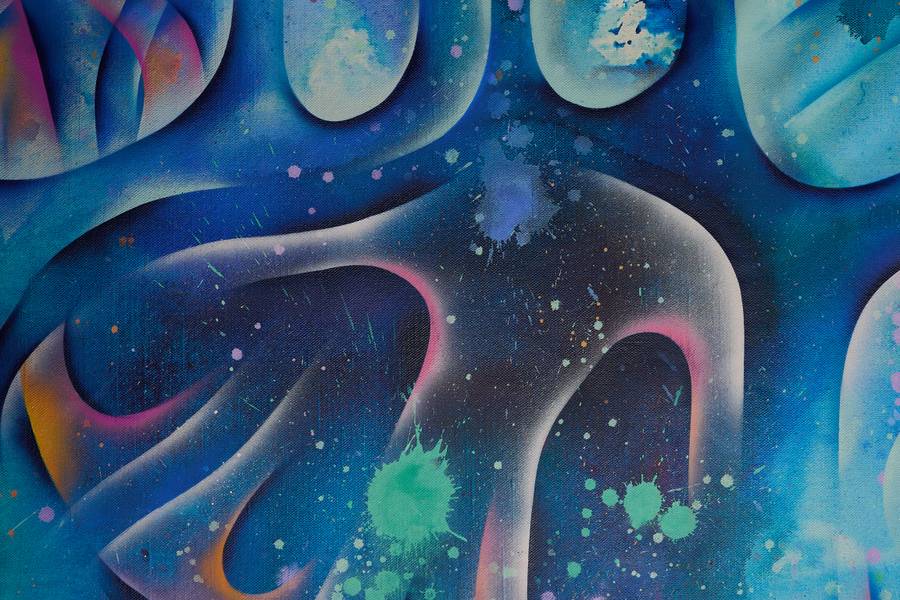 Within cells interlinked Fine Art Mixed media Elnara Nasirli - Subjektiv.art