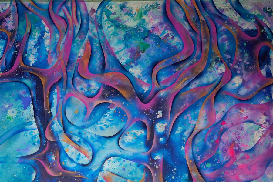 Within cells interlinked Fine Art Mixed media Elnara Nasirli - Subjektiv.art