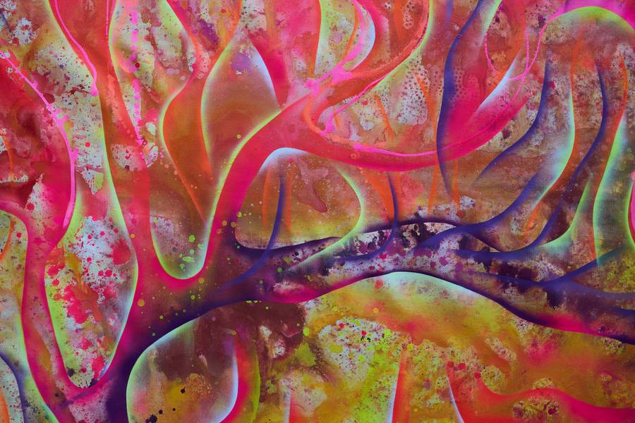 Sea of fire Fine Art Painting Elnara Nasirli - Subjektiv.art