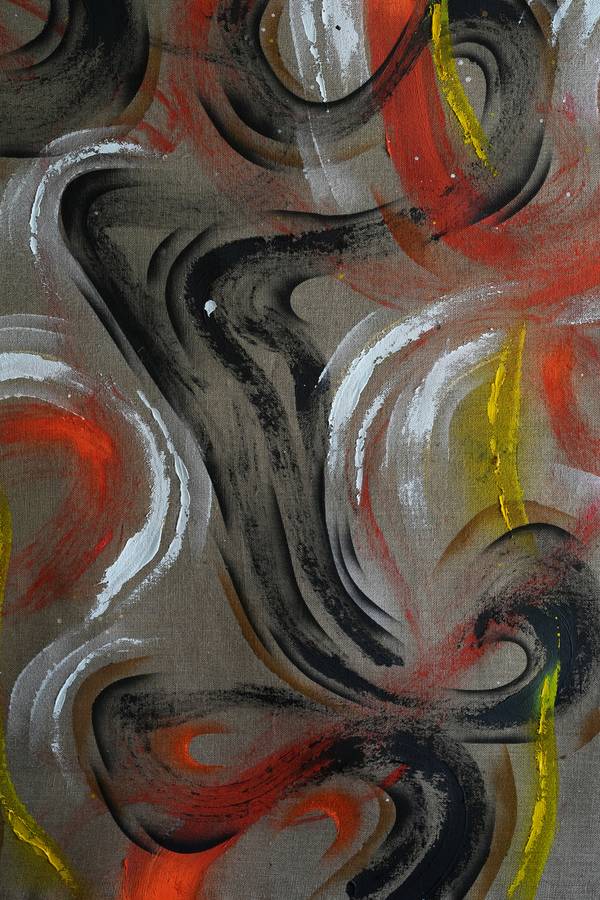 Yanar Dagh Fine Art Mixed media Elnara Nasirli - Subjektiv.art