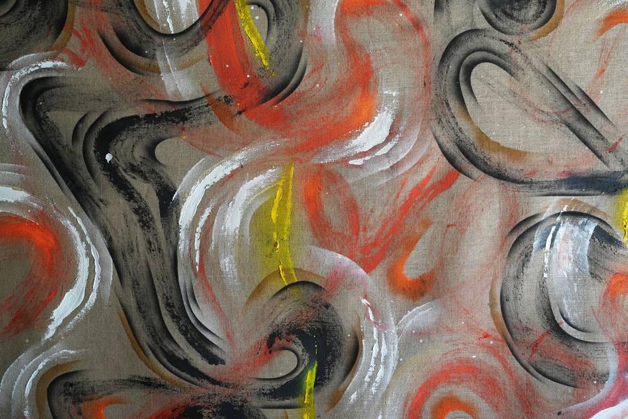 Yanar Dagh Fine Art Mixed media Elnara Nasirli - Subjektiv.art