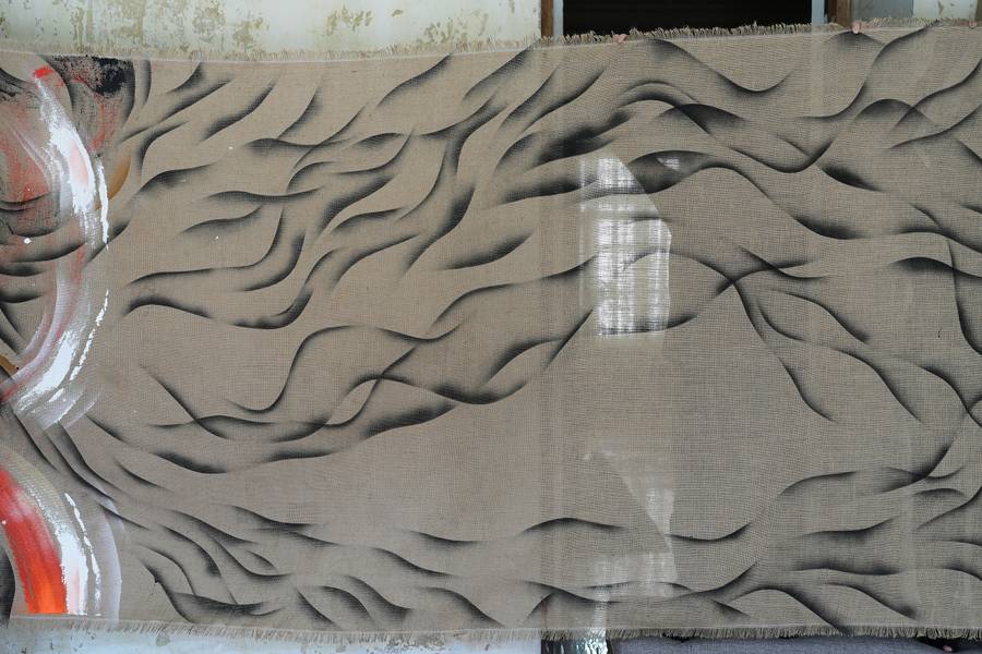 Yanar Dagh Fine Art Mixed media Elnara Nasirli - Subjektiv.art
