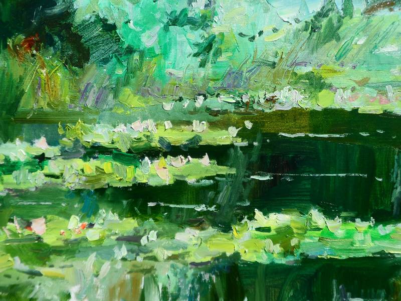 Water Lilies Fine Art Painting Yehor Dulin - Subjektiv.art