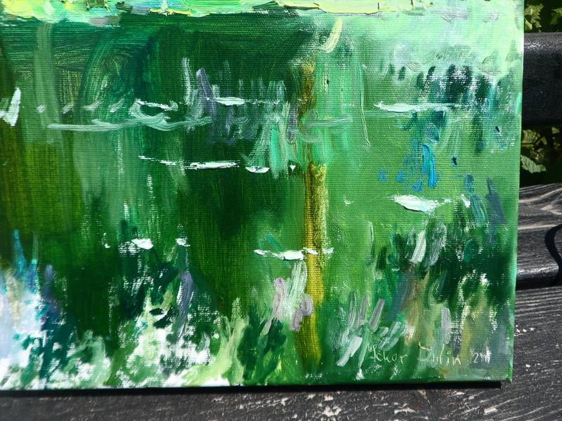 Water Lilies Fine Art Painting Yehor Dulin - Subjektiv.art