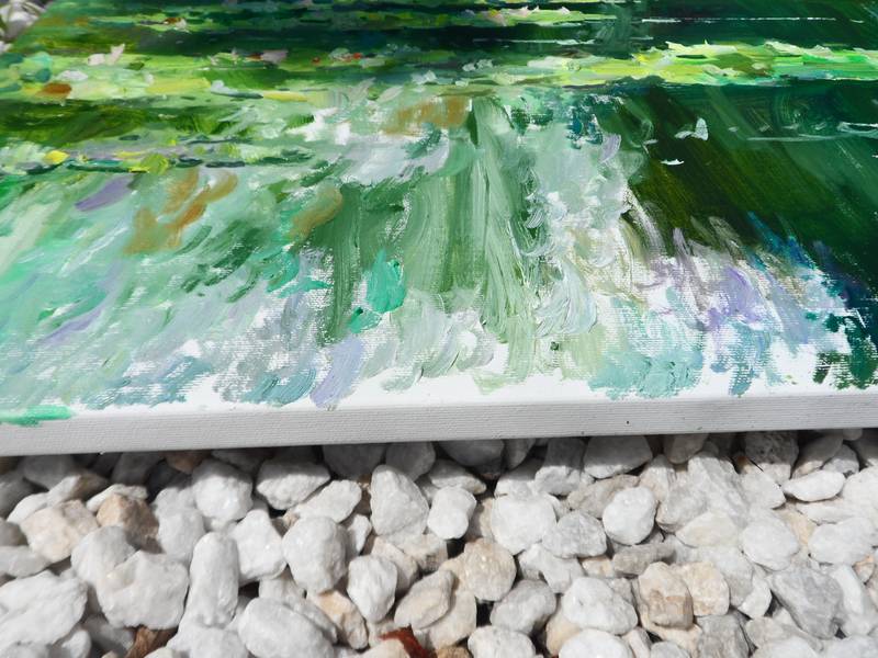 Water Lilies Fine Art Painting Yehor Dulin - Subjektiv.art