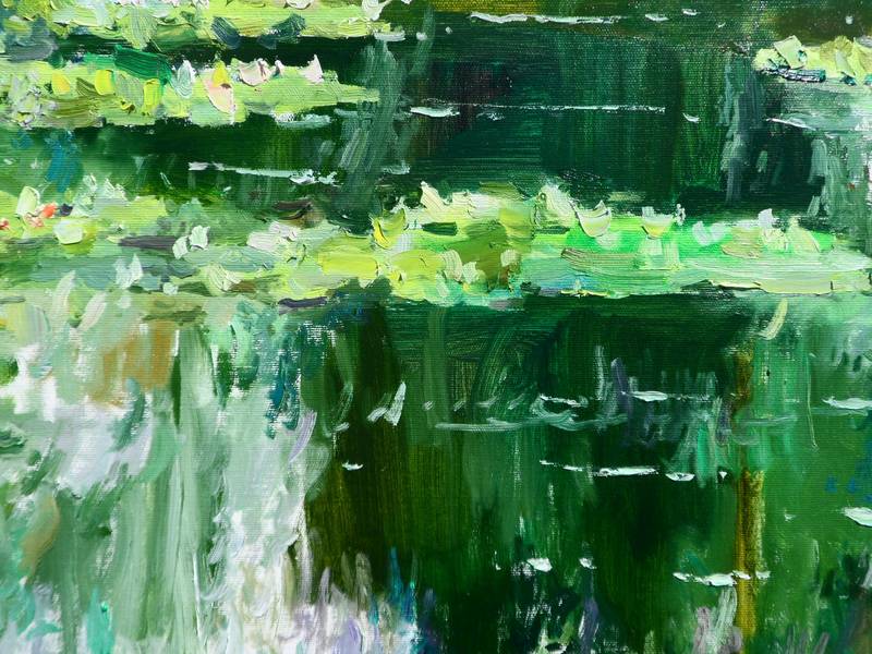 Water Lilies Fine Art Painting Yehor Dulin - Subjektiv.art