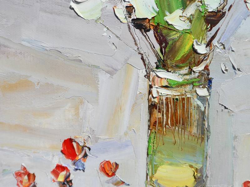 " summer daisies" Impressionistic Painting Yehor Dulin - Subjektiv.art