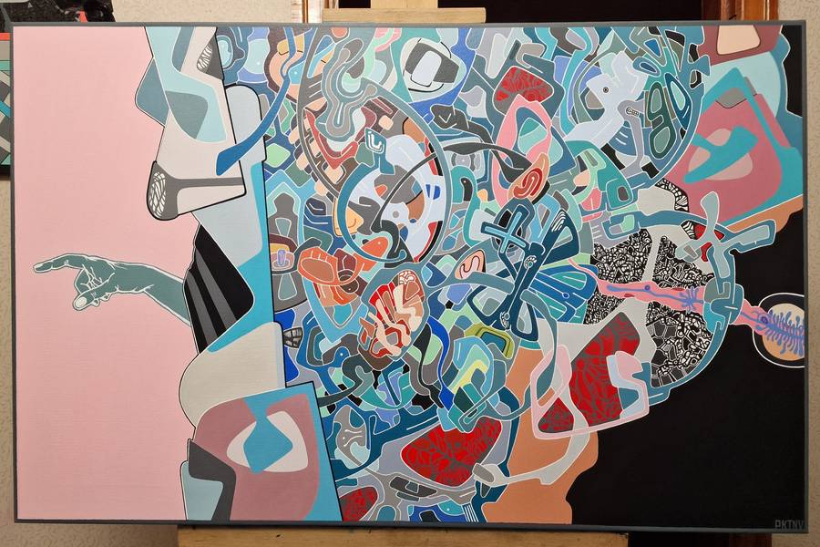 Escapism Abstract Painting Eugene Pokutnev - Subjektiv.art