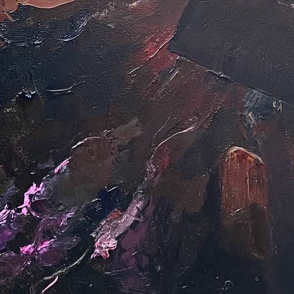 Dark Matter Abstract Painting Julia Chemerys - Subjektiv.art