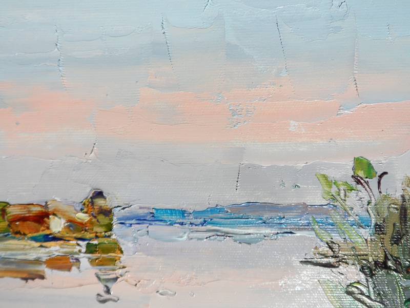 Summer on the river Impressionistic Painting Yehor Dulin - Subjektiv.art