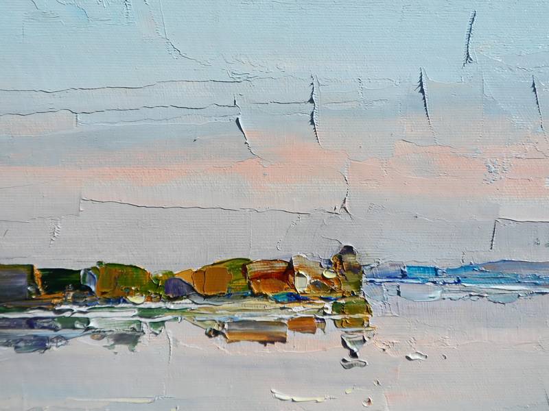 Summer on the river Impressionistic Painting Yehor Dulin - Subjektiv.art