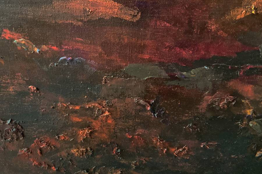 Kyiv 24.02.22 Abstract Painting Julia Chemerys - Subjektiv.art