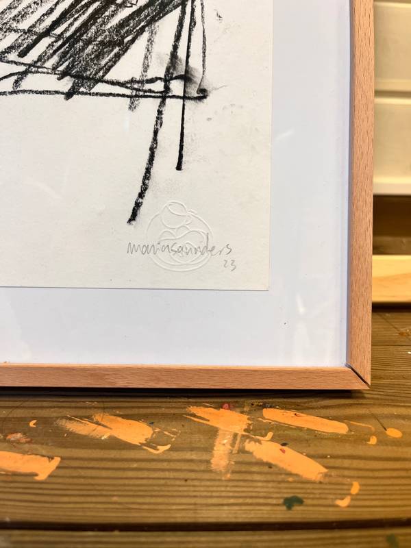 Fig. 21 - Study for "Room of my own" Fine Art Drawing Maria R Saunders - Subjektiv.art
