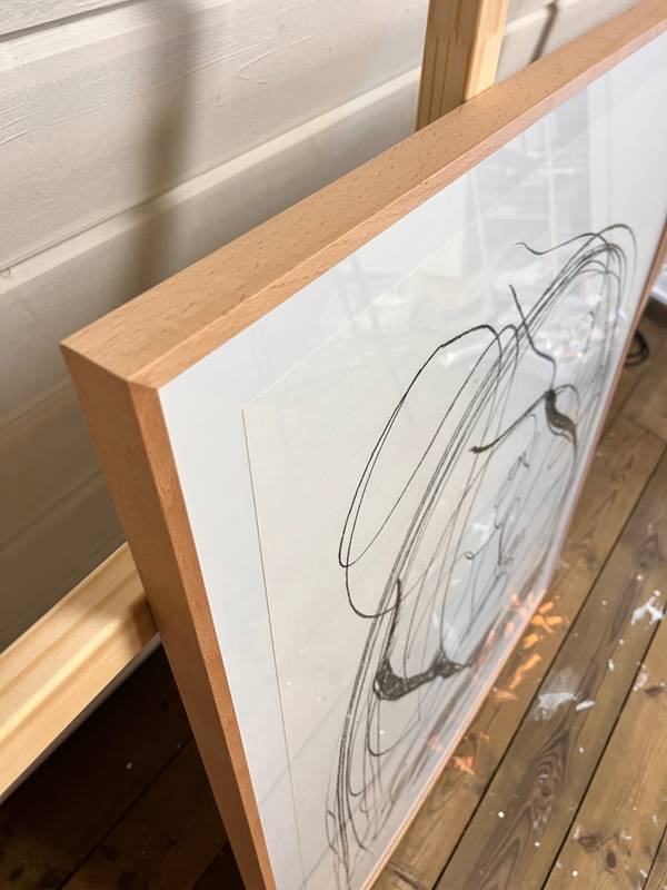 Fig. 21 - Study for "Room of my own" Fine Art Drawing Maria R Saunders - Subjektiv.art