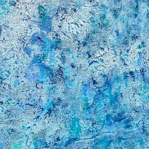 Légèreté Marine Abstract Painting Thibaut DALLET - Subjektiv.art