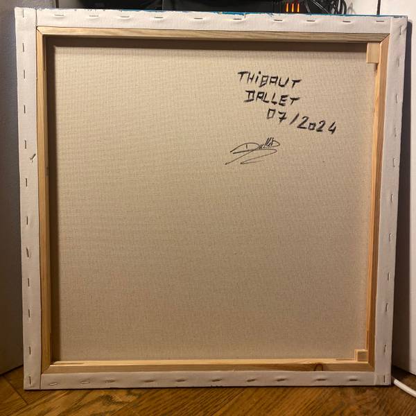 Légèreté Marine Abstract Painting Thibaut DALLET - Subjektiv.art