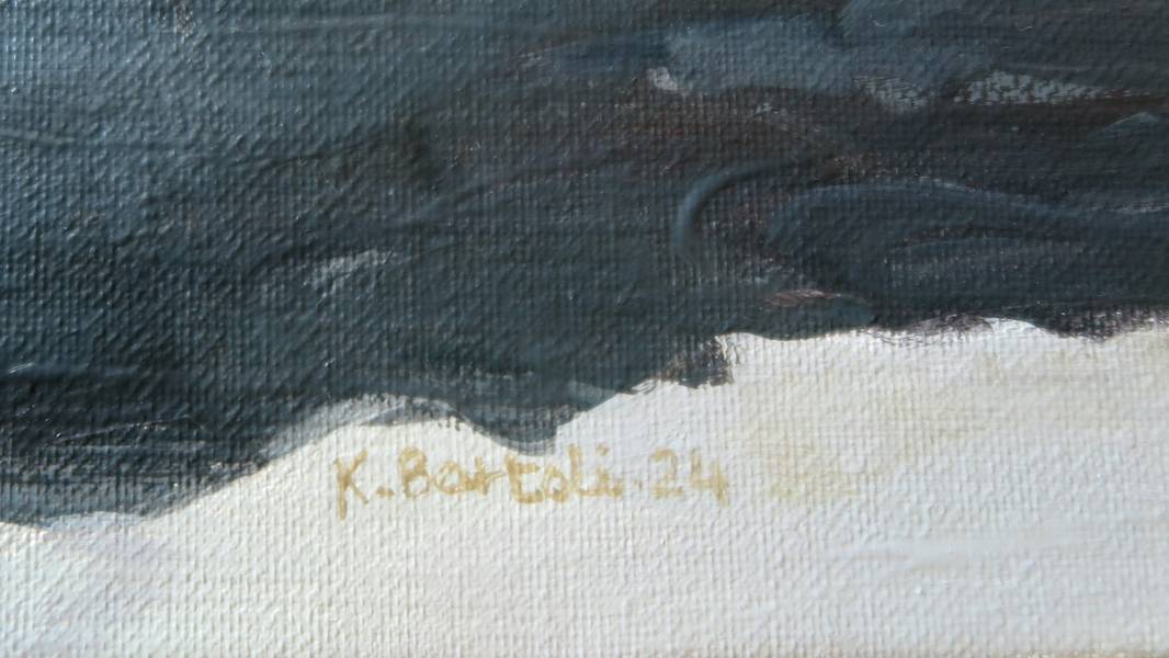 Homme de dos, Bussaghlia Fine Art Painting Karine Bartoli - Subjektiv.art